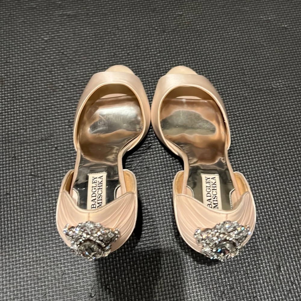 Badgley Mischka Light Link Satin Heels